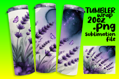 Custom 20oz Tumbler Wrap Download , Flowers Product Image 1