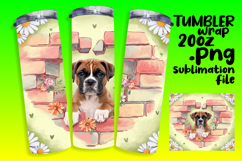 CUSTOM 20oz Tumbler Template for Gifts , Cute Dog Product Image 1