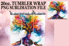 Chic Watercolor Tree Tumbler Wrap: 20oz Product Image 1