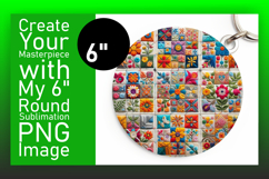 Trendy Circle Design Sublimation Artwork , Patchwork Product Image 1