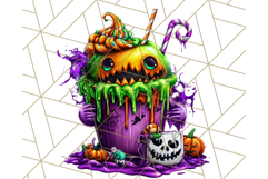 Spooky Café Cuties Halloween PNG Clipart, Holiday Elements Product Image 4