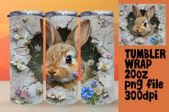 3D Hole in Wall Wrap: Adorable Animals and Flowers Product Image 1