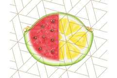 Strawberry Red Lemon Yellow Summer Clipart PNG, Summer Icons Product Image 4