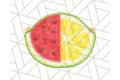 Strawberry Red Lemon Yellow Summer Clipart PNG, Summer Icons Product Image 4