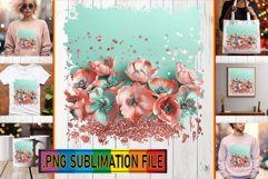 Shimmering Leopard &amp; Sublimation Blossom Beauty PNG Product Image 1