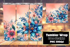 Sublimation File for 20oz Tumbler , Watercolor Patter Product Image 1