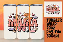 Unique 20oz Gift Tumbler Template , Mama Product Image 1