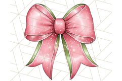 Watercolor Summer Bow Clipart PNG, Coquette Bright Bow Png Product Image 4