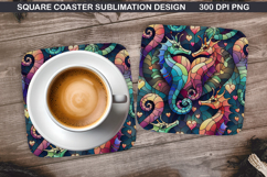 Valentine Coaster Sublimation, Valentine Coaster PNG Design Product Image 1