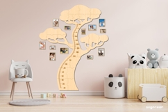 Family Tree Height Chart Laser Cut | Glowforge | SVG Product Image 9