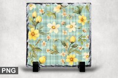 Easter Spring Square Sublimation Slate Design Product Image 1