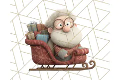 Santa Claus Clipart, North Pole Holiday PNG Graphics Product Image 4