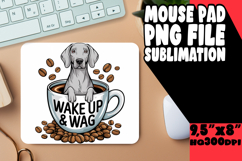 Timeless mouse MAT Playful Design, Coffee Dog Product Image 1