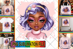 LUMINOUS TOTE BAG Art Ideas, Afro Girl Product Image 1