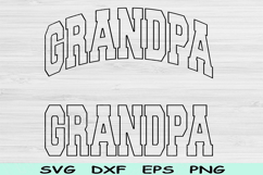 Grandpa Svg Dxf Cut Files, Grandpa Png, Papa Svg Files Product Image 1