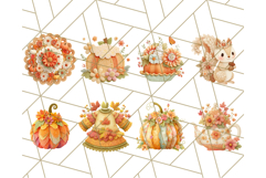 Cozy Fall Clipart PNG Autumn Cozy Elements Product Image 8