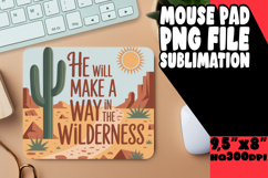 Unique Desk Mat Sublimation PNG, Religious Product Image 1