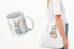Easter Animals Love Coffee Clipart Product Image 4