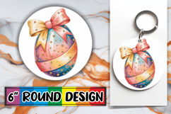 Sweet Sublimation Round Ornaments, Easter Egg Product Image 1