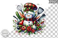 Christmas Snowman Sublimation - Clipart PNG Design Product Image 1