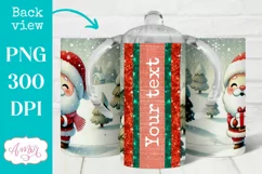Christmas sippy cup sublimation PNG, Santa 12oz Kids tumbler Product Image 2