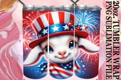 Joyful Reflections 20oz tumbler wrap, USA Animals Product Image 1