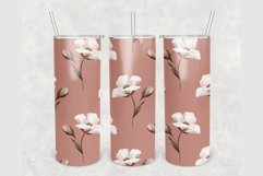 Watercolor Flowers Wildflowers 20 oz tumbler sublimation Product Image 1
