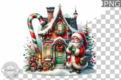 Christmas Santa Sublimation - Clipart PNG Design Product Image 1
