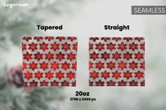 Winter Glitter Tumbler Wrap | Christmas Sublimation | PNG Product Image 2