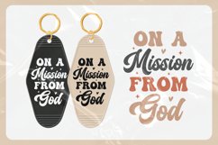 Christian Quote Motel Keychain SVG | On A Mission From God Product Image 3