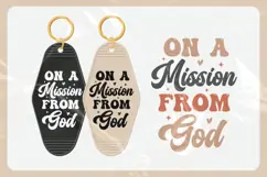 Christian Quote Motel Keychain SVG | On A Mission From God Product Image 3