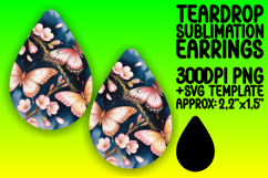 Cute Teardrop Design PNG for Printing , Flowers Product Image 1