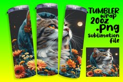 Funny Feline Joy Sublimation Tumbler - 20oz Product Image 1