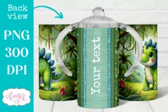 Dinosaur sippy cup sublimation PNG, Baby 12oz Kids tumbler Product Image 2