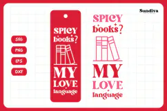Spicy Bookmark Saying SVG | Book Lovers - Spicy Books Product Image 3