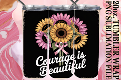 BLISSFUL SUNSETS 20oz TUMBLER WRAP, Breast Cancer Product Image 1