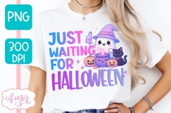 Just Wainting for Halloween PNG design for sublimation Product Image 3