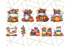 Fall Cottagecore Kitchen Clipart, Cozy Autumn Kitchen PNG Product Image 4