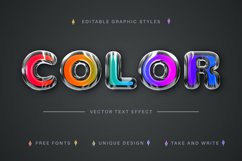 Colorful Glass - Editable Text Effect, Font Style Product Image 1