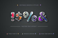 Colorful Glass - Editable Text Effect, Font Style Product Image 2