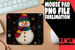 Blissful Mouse Pad Sublimation Magic, Snowman Product Image 1