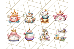 Princess Tea Party PNG Clipart with Teacups &amp; Fancy Treats Product Image 8