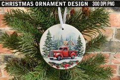 Christmas Ornament Sublimation PNG Design Product Image 1