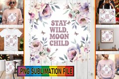 Playful TOTE BAG Art PNG, Flower Quote Product Image 1