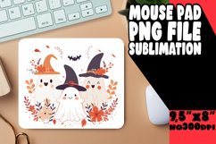 Spooky Ghost Mouse Pad for Halloween Fun PNG Product Image 1