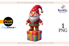 Watercolor Christmas gnomes, Christmas Gnomes Product Image 1