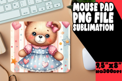 SWEET mouse pad Innovative PNG, Teddy Bear Product Image 1