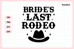 Cowgirl Bachelorette Party Saying SVG | Bride's Last Rodeo Product Image 3