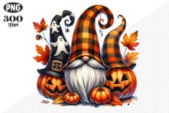 Halloween Gnomes Sublimation - Clipart PNG Design Product Image 1