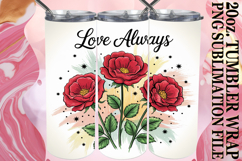 GIFT OF SERENITY 20oz TUMBLER WRAP, Flowers Quote Product Image 1